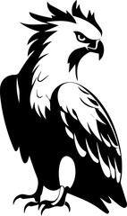 harpy eagle Flat Icon - obrazy, fototapety, plakaty