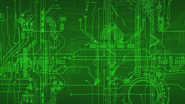 Green Motherboards - Matrix Canvas - Background Loop