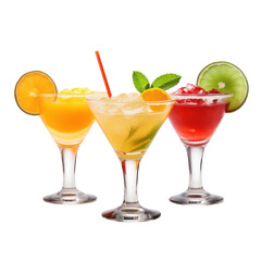 cocktails isolated on white or transparent background