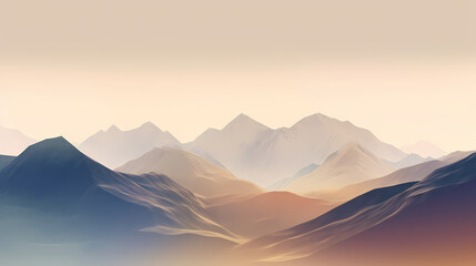 Mountain landscape background,PPT background