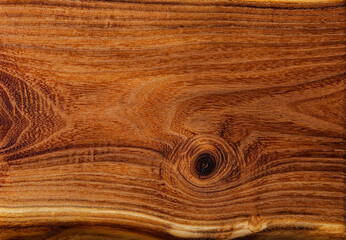 Wooden Board Close Up View On Texture Of Acacia Wood.