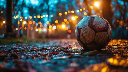 ball sports games and evening soccer fields