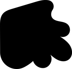 Pattern spot shape. Random ink blob geometric round pattern. Vector