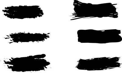 Highlighter line black marker strokes lines vector. Grunge freehand watercolor ink pencil marks. Black watercolor hand drawn highlight set. Marker pen highlight strokes. Black marker brush lines. 