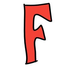 alphabet letter f png file transparent background element cartoon design effect