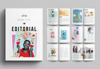 Editorial Lookbook Layout Design Template
