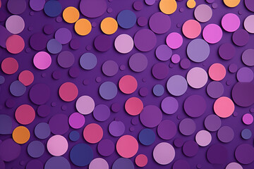Purple color abstract background with circles