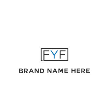 FYF logo. F Y F design. White FYF letter. FYF, F Y F letter logo design. Initial letter FYF linked circle uppercase monogram logo. F Y F letter logo vector design.	
