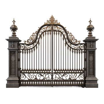 recommend clip art: iron gate on transparent background