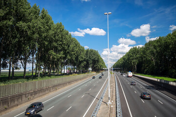Part of the A20 highway near Nieuwerkerk aan den IJssel where there are daily traffic jams