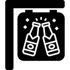 Beer Sign Board Icon