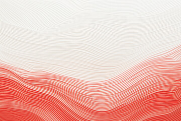 abstract red and white background with waves