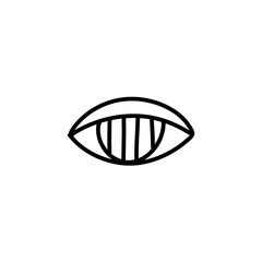 Outline eyes icon 