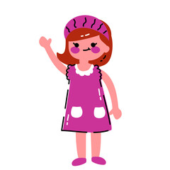 Cute Girl Character Set