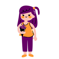 Cute Girl Character Set