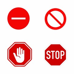 These signs inform users to follow regulations and ensure safety. These signs provide road users with guided information.  - obrazy, fototapety, plakaty