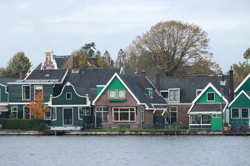Zaanse Schans Windmill Village in Netherlands
