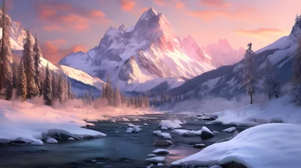 Muurstickers Winter landscape © 1_0r3