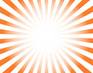 グラデーションの集中線フレーム素材　赤