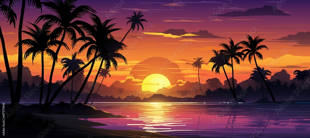 Aufkleber retro wave. nostalgic 80s elements and synthwave motifs with neon palettes and aesthetic