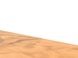 3d rendering Empty wooden table top used for display or montage your products for advertising with transparent background