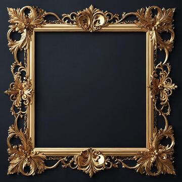 wonderful golden frame - with space for own design ideas