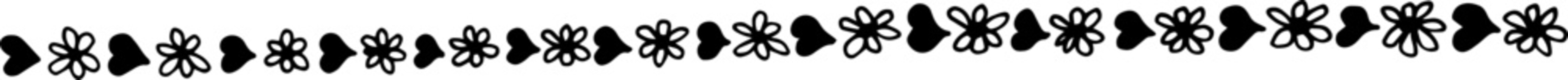 hand drawing doodle page divider border