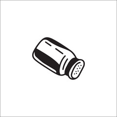 salt shaker bottle vector illustration