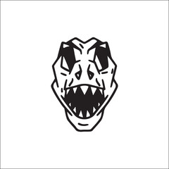 vector illustration of trex head © ahmad yusup