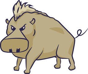 Vector Animal Graffiti Clipart Element