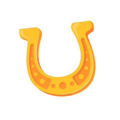 Golden Horseshoe Lucky Amulet Good Luck at St. Patrick's Festival