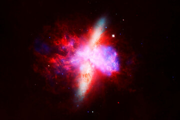 Bright cosmic nebula. Elements of this image furnished by NASA