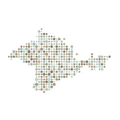 Crimea Silhouette Pixelated pattern map illustration