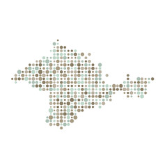 Obraz premium Crimea Silhouette Pixelated pattern map illustration
