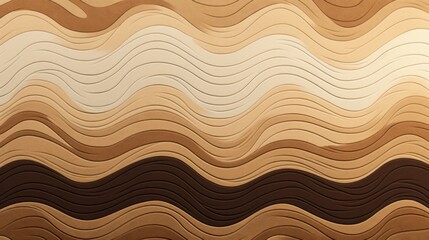 Elegant wavy pattern in earth tones