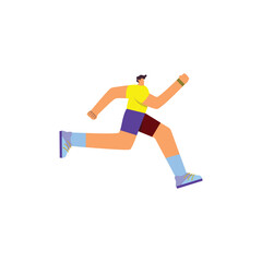 Fototapeta na wymiar running person icon