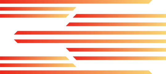 Poster abstract horizontal arrow stripes lines orange gradient background © nuryani