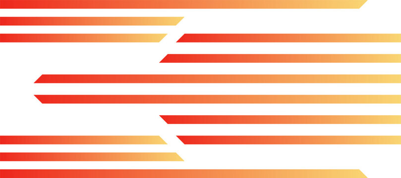 abstract horizontal arrow stripes lines orange gradient background