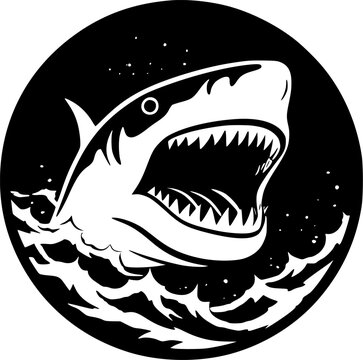 recommend clip art: Shark - High Quality Vector Logo - Vector illustration ideal for T-shirt graphic