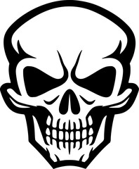 Obraz premium Skull - High Quality Vector Logo - Vector illustration ideal for T-shirt graphic