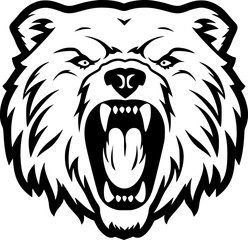 Fototapeta premium Bear - Minimalist and Flat Logo - Vector illustration