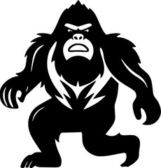 Bigfoot - Minimalist and Flat Logo - Vector illustration