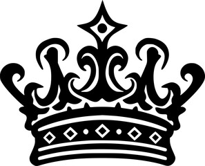 Crown | Minimalist and Simple Silhouette - Vector illustration