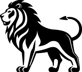 Lion | Minimalist and Simple Silhouette - Vector illustration