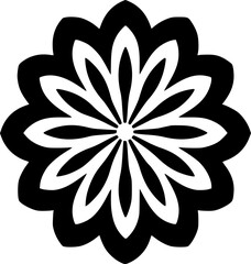 Mandala | Black and White Vector illustration