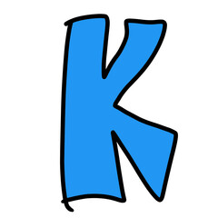 alphabet letter k png file transparent background element cartoon  © DLC