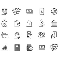  Money Icons vector design