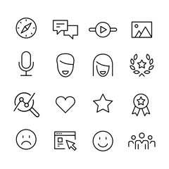 social Media Icon Set  vector design