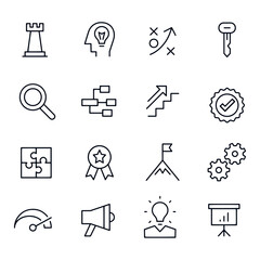 Strategy Icons vector design