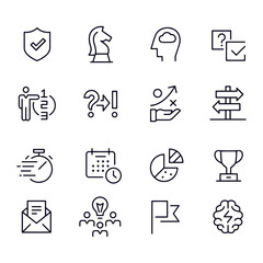 Strategy Icons vector design